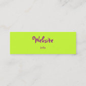 正方形の幾何数々の色のパターン スキニー名刺 (裏面)