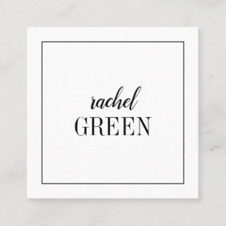 正方形の最小主義のカード スクエア名刺