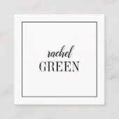 正方形の最小主義のカード スクエア名刺 (正面)