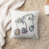 正方形の枕--三重項 クッション (ブランケット)