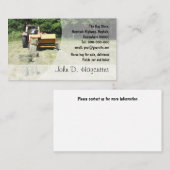 正方形の梱包機の名刺 名刺 (正面/裏面)