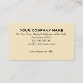 正方形の梱包機の名刺 名刺 (裏面)