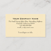 正方形の梱包機の名刺 名刺 (裏面)