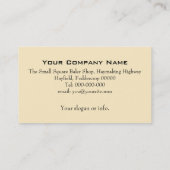 正方形の梱包機の名刺 名刺 (裏面)