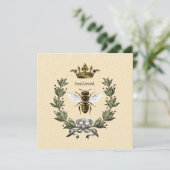 正方形の王冠を持つ女王バチ サンキューカード (スタンド正面)