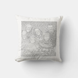 正方形の白い縁ど写真 クッション