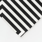 正方形の白黒 フリースブランケット (角)