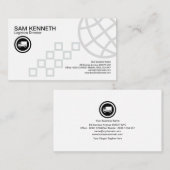 正方形の細道の全体的なつながりの兵站学 名刺 (正面/裏面)