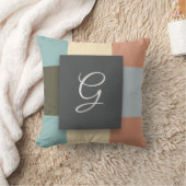 正方形の色 クッション (ブランケット)