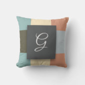 正方形の色 クッション (正面)