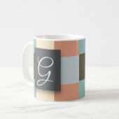 正方形の色 コーヒーマグカップ (正面左)