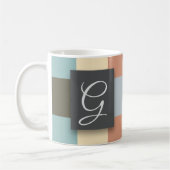 正方形の色 コーヒーマグカップ (左)