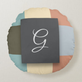 正方形の色 ラウンドクッション