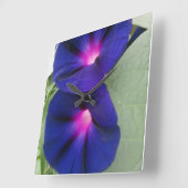 正方形の花の柱時計 スクエア壁時計 (傾斜)