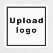 正方形の衣類ラベルのビジネスロゴ ラベル (デザイン1)