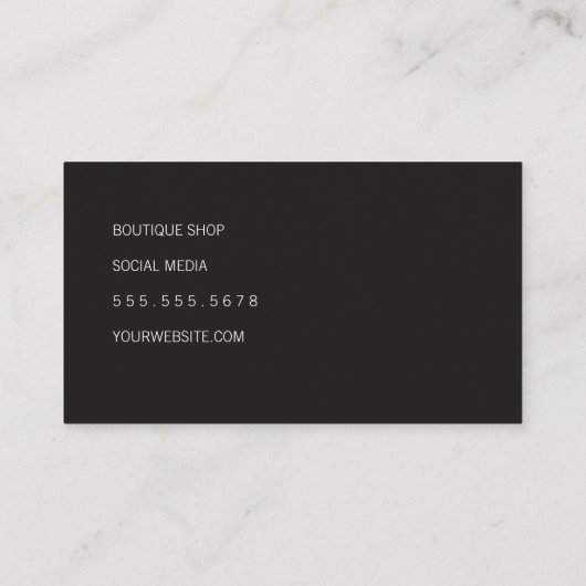 正方形の装飾とテクスチャイエロー 名刺 (裏面)