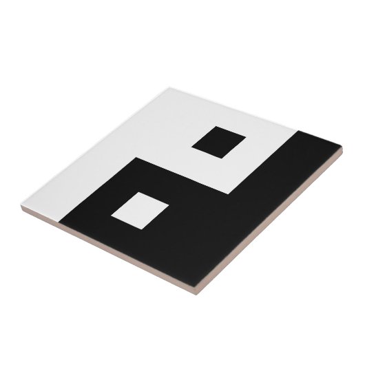 正方形の陰陽 タイル (側面)