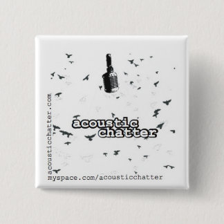 正方形の音響の雑談 缶バッジ