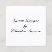 正方形のCrafter、ジュエリー、プロダクト、Businesカード スクエア名刺 (正面)