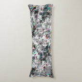 正方形のDVDの切り出し、粗いモザイクのような色の外観 ボディピロー (正面縦)