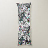 正方形のDVDの切り出し、粗いモザイクのような色の外観 ボディピロー (裏面 (縦))