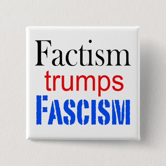 正方形のfactismボタン 缶バッジ (正面)