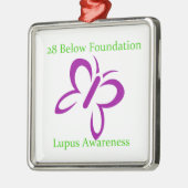 正方形のOranament メタルオーナメント (左)