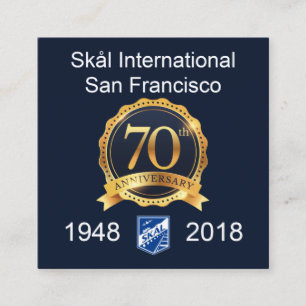 正方形のSkal SFの名刺 スクエア名刺