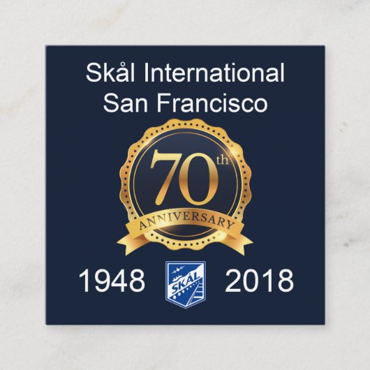 正方形のSkal SFの名刺 スクエア名刺 (正面)