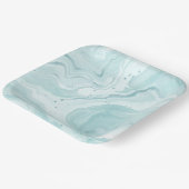 正方形はっきりした紙プレート上の幾何学的パターン ペーパープレート (傾斜あり)