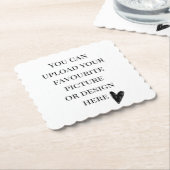 正方形をカスタマイズする ペーパーコースター (アングル)