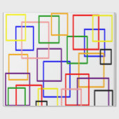 正方形を開く ラッピングペーパー (フラット)