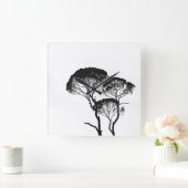 正方形アクリル製壁時計 スクエア壁時計 (ホーム)