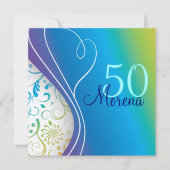 正方形エレガント招待状 招待状 (正面)