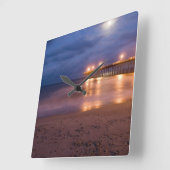 正方形カスタムの壁時計が鮮やかに印刷 スクエア壁時計 (傾斜)