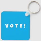 正方形キーチェーンの投票 キーホルダー (裏面)