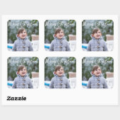 正方形クリスマスグリーティングステッカー写真の追加 スクエアシール (シート)