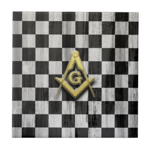正方形コンパスとチェッカー タイル