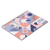 正方形シェイプ：幾何学的抽象芸術モザイク ノートブック (左側)