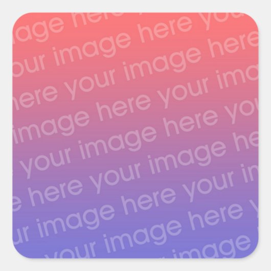 正方形ステッカー写真4 x 3 スクエアシール (正面)