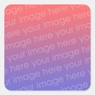正方形ステッカー写真4 x 3 スクエアシール