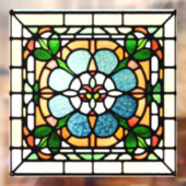 正方形ステンドグラスAIアートウィンドウズラッキング ウィンドウサイン (シート2)