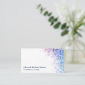 正方形タイル，床，タイルインストーラー 名刺 (スタンド正面)