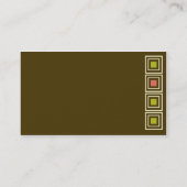 正方形チョコレート名刺があるお尻 名刺 (裏面)