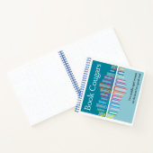 正方形ドットグリッドのらせん型ノートブック ノートブック (内部)