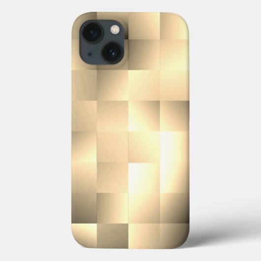 正方形パターンのセピア色 Case-Mate iPhoneケース (裏面)