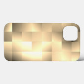 正方形パターンのセピア色 Case-Mate iPhoneケース (裏面 (横))