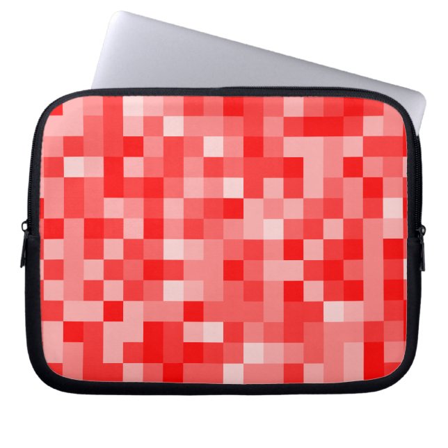 正方形パターンバッグ ラップトップスリーブ (正面)