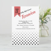 正方形パターン懇親会の招待状 招待状 (スタンド正面)