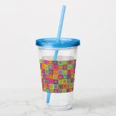 正方形パターン アクリルタンブラー (裏面)